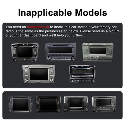 7" 2 Din HD Car Media Video RDS Airplay Car Radio CarPlay Android Auto Stereo Audio For Volkswagen/Seat/Skoda/Passat/Golf/Polo