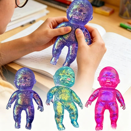 Squishy Maltose Sugar Baby Squeeze Toy Kawaii Baby Stretchable Slow Rising Fidget Toy for Adults Stress Anxiety Relief Gifts