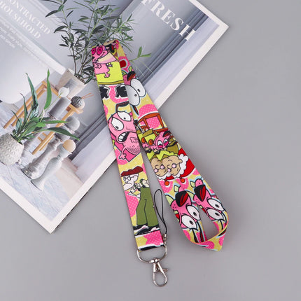 Comedy Animation Lanyard for keys ID Card Keychain Phone Straps USB badge holder DIY Hang Rope Lariat Lanyard