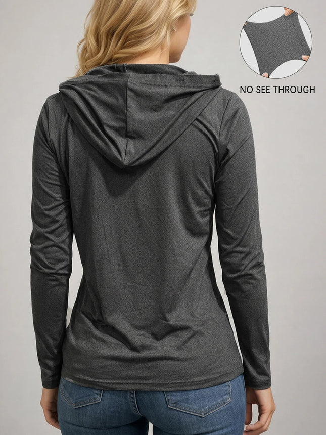 Women's Super Soft Long Sleeve Hoodie — Perfect for Hiking, Fitness, Running & Cycling