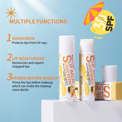 Sunscreen Lip Balm SPF30 UV Protection Moisturizing Hydrating Lip Balm Moisturizes Repairs Chapped Lips Lipstick Lip Care Makeup