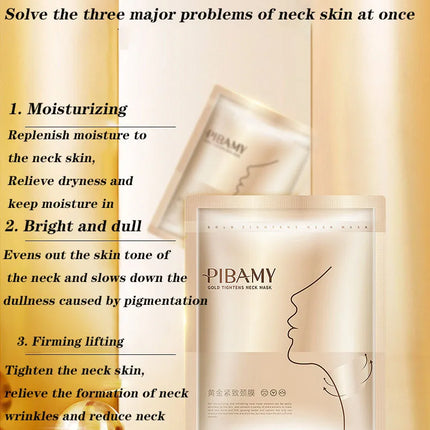 Gold Firming Neck Mask Moisturizing Nourishing Brightening Hydrating Neck skincare Masks Beauty Necks Skin Care Products