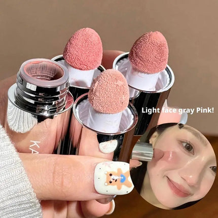 Velvet Liquid Blush Makeup, Natural Low-Saturation Matte Finish, Korean Style Cheek Tint For A Flawless & Bright Complexion