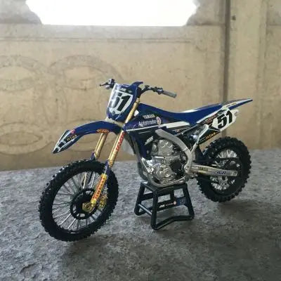 1:12 Yama Ha No. 51 Two-wheel Electric Motorcycle Off-road Racing Car Simulation Alloy Model Toy Collectible No Packaging