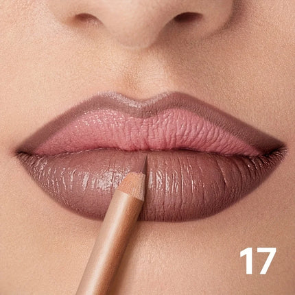 Matte Lip Liner Pencil Nude, Long-Lasting Waterproof, Smudge-Proof, Precise Outline, Smooth Creamy Formula