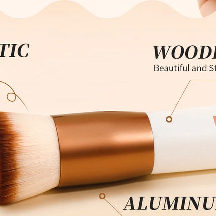 DUcare Foundation Brush Flat Top Kabuki Makeup Brushes Synthetic Hair Liquid Blending Mineral Powder Buffing Stippling Cosmetics