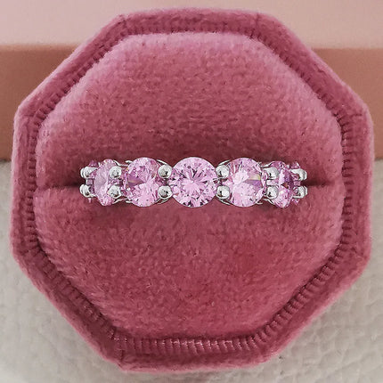 2022 Eternity Diamond Ring 925 Sterling silver Engagement Wedding Band Rings for Women Men Promise Birthday Party Jewelry Gift