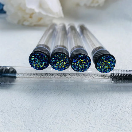 10pcs Reusable Eyelashes Brush Tube for Eyelash Extension Disposable Mascara Wands Eyebrow Brush Applicator EyeLash Brushes