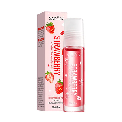 SADOER Fruits Lip Oil Lips skincare Moisturizing Nourishing Hydrating Anti Wrinkle Lipstick Lip Balm Beauty Lips Skin Care