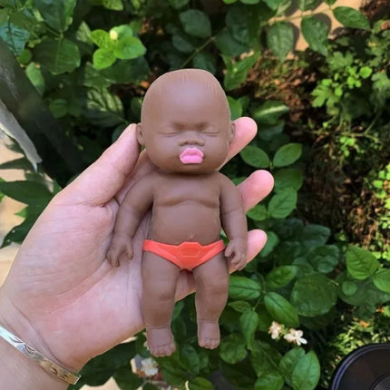 2026Creative decompression artifact Natasha doll TPR palm small doll slow rebound doll Heiwa decompression pinchmusicsquishy toy