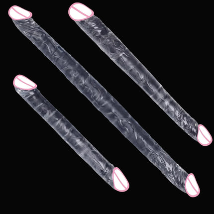 Double headed realistic dildo long penis double penetration Adult Sex Toys For G Spot Vagina Anal Sex Designed for lesbian women