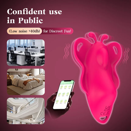 APP Remote Control Thong Panty Wearable Vibrator Clitoris Stimulator 9 Vibrations Discreet Butterfly Vibrators Sex Toy for Women