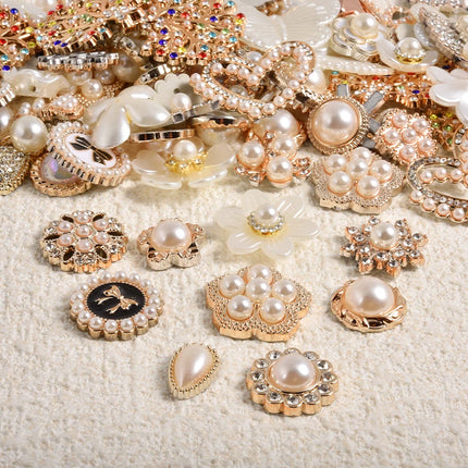 10/20/30/50pcs Random Mix ABS Pearl Charm For Jewelry Making Supplies Heart Flower Round Enamel Junk Cases Charms DIY Phone Case