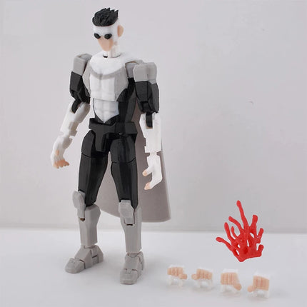 3D Printed Dummy 13 Invincible Boy Titan Model Multi-jointed Movable Action Figure Desktop Ornament Animation Model For Kids Fan