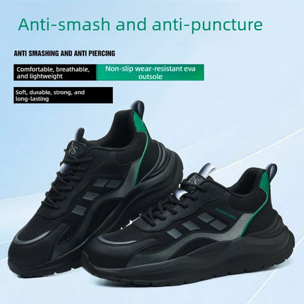 Steel Toe Shoes for men women comfortable lightweight work safety shoes Anti-Puncture safety toe sneakers work protection boots