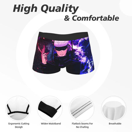 Humor Boxer Satoru Gojo Jujutsus Shorts Panties Briefs Men Underwear Kaisens Anime  Soft Underpants for Homme S-XXL
