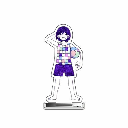 Game Omori 10cm Acrylic Figure SUNNY HERO KEL BASIL Standing Model Desktop Decoration Fan Collection Gift Keychain