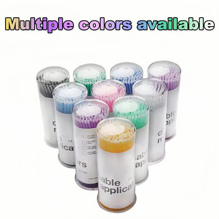 100 Pcs Disposable Spiral Handle Microbrush Mascara Wands Micro Brush Applicator Lashes Brushes Eyelash Extension Makeup Tools