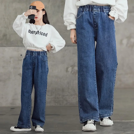 Kids Clothes Baby Girls Pants Sweatpants Children's Clothing Denim jeans Autumn Streetwear Spring Casual Kids Pants