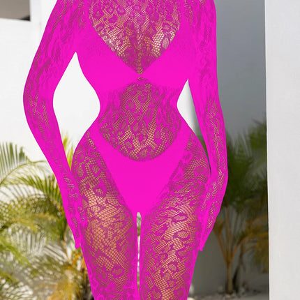 Toucheart Erotic Mesh Bodysuit Leopard Print Hollow Out Sexy Uniform Women Body Shaping See-through Seductive Hot Flirt Bodysuit