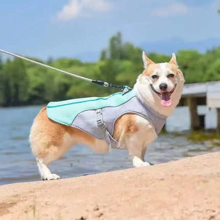 Summer Cooling Vest Harness Reflective Quick Release Hot Pet Clothes Cool Jacket For Small Medium Large Dog Accessories