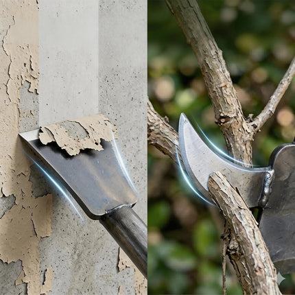 Multifunctional Manganese Steel Scraper Dual-Use Wall Shovel Weeding Axe For Home & Garden Cleaning