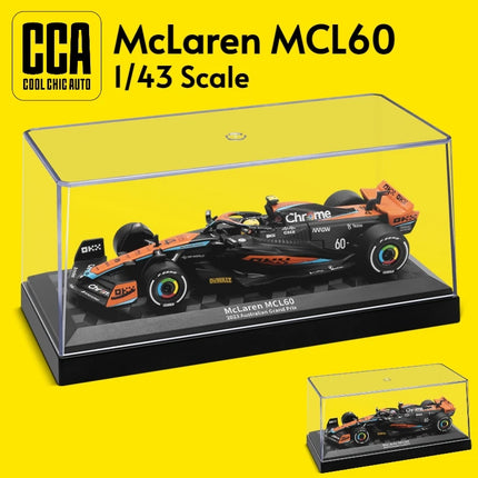 1/43 McLaren MCL60 F1 Racing Toy Car Formula 1 CCA Diecast Vehicle Miniature Free Wheels Display Collection For Children Boys