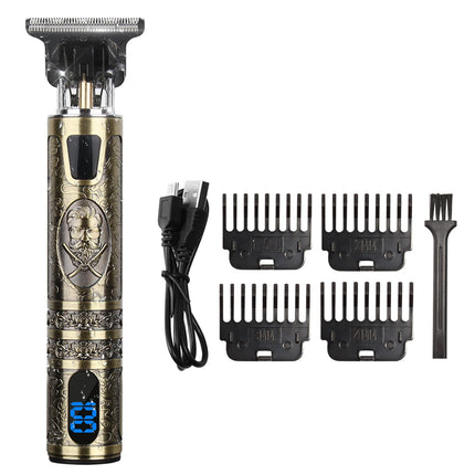 Vintage Hair Clipper Electric Hair Trimmer USB Charging Hair Cutting Machine Portable Shaver Professional Barber Men's Gifs