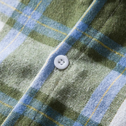 Autumn Hot Sale Of The Season Men's Plaid Hooded Casual Shirt Independent Station Cross-Border Checkered Hoodie Style Floral Patchwork