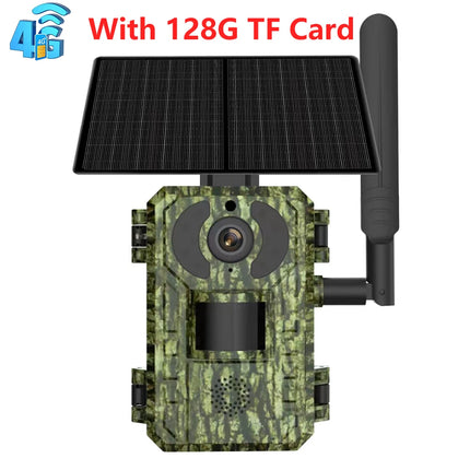 EU 4G Cellular 2K Battery Solar PIR Motion Activated Wildlife Hunting Trail Camera IP65 Outdoor Night Vision No Red Exposure