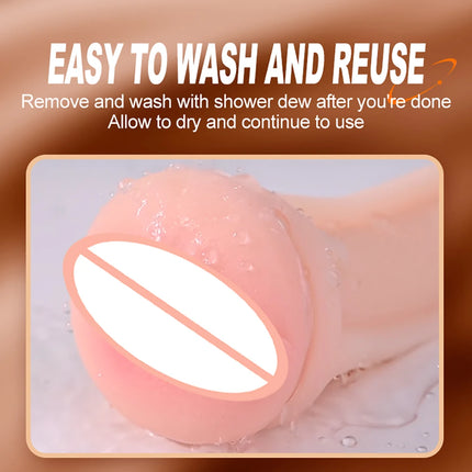 Male Sucking Masturbation Cup Soft Pussy Tight vagina Adult Oral Sex Training Vacuum Pocket Cup Men's Sex Toy