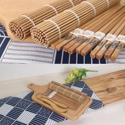 9Pcs/Set DIY Sushi Maker Rice Mold Kitchen Making Tool Kit Molds Cooking Tools Onigiri Mould Bento Home Accessories Gadgets