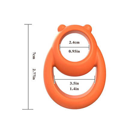 New 1Pc Silicone Penis Ring Bear Cock Ring Dick Scrotum Ball Stretcher Erection Cockring Ejaculation Delay Sex Toys For Men