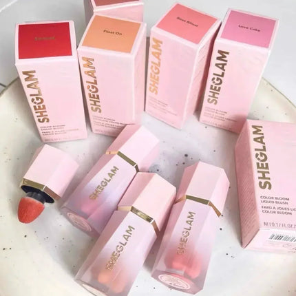 sheglam make up Liquid Blush Facial Nourishing Blusher Gel Cream Multi-purpose Lip Gloss Makeup Blush wholesale highlighter