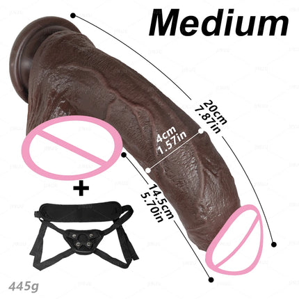 Realistic Man Thick Huge Dildo Soft Anal Vaginal Masturbators Small Fake Penis Adults Sex Toy for Women Suction Cup Big Dick