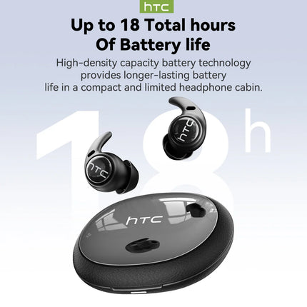 HTC NE76 Sleep Bluetooth Earbuds, AI Translator Earbuds Mini Wireless Headphones 3g Ultra-Lightweight Comfort Sleep Friendly