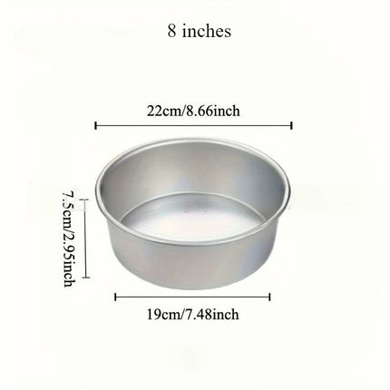 4-8 inch Aluminum Round Cake Bakeware solid bottom Chiffon  die for aluminum alloy Home baking cake mold pan cake tin