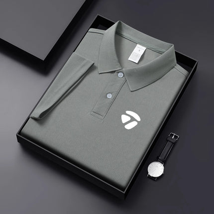 2026 New Summer Style Men's Casual T-shirt, Quick Drying Short Sleeved Golf Shirt, High-quality Plus Size