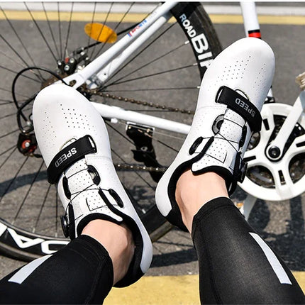 Professional Sneakers Men Ultralight  Cycling Shoes SPD Luminous Road Bike Shoes Self-Locking Bicycle  Cleat Shoes