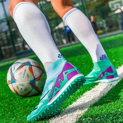 Men Football Shoes TF/FG Society Cleats Indoor Soccer Shoes Professional Football Field Boots Fast Unisex Sneaker Top Quality
