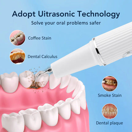 Electric Teeth Cleaner Dental Scaler Plaque Tartar Calculus Stain Remover Oral Care Rechargeable Home Use Teeth Whitening Kit