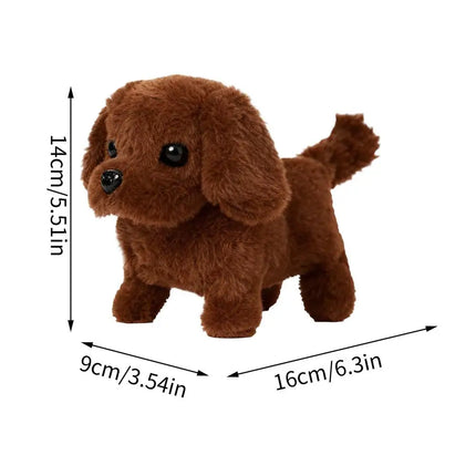 New Electric Realistic Plush Simulation Smart Dog Children Toy Can Walking And Call Electric Plush Robot Pet Dogs For Boys Girls