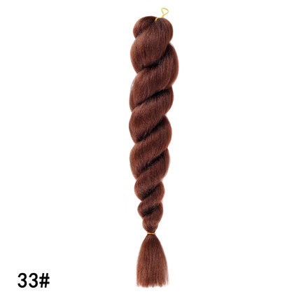 Colorful Ombre Jumbo Braiding Hair Low Temp Flame Retardant Synthetic Hair Bulk Tangle Free Crochet Twist Braids Hair Extensions
