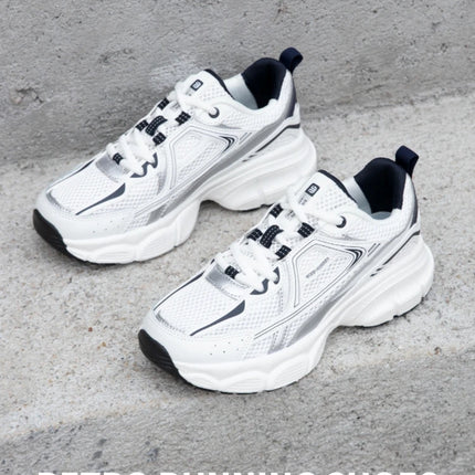 Baasploa Women Sports Shoes Outdoor Lightweight Breathable Jogging Sneakers Female Casual Mesh Anti-slip Lace Up Running Shoes