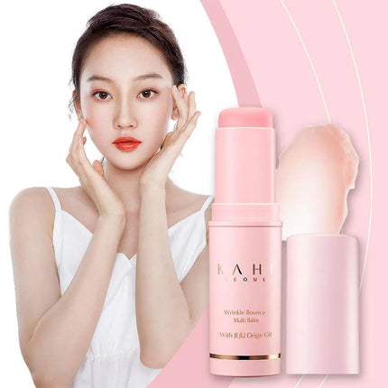 KAHI Multi Balm Stick Wrinkle Bounce Moisturizing Multi Balm Daily Face Moisturizer Stick Korean Skincare Hydrating Stick
