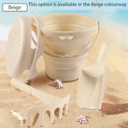 Beige Folding Bucket