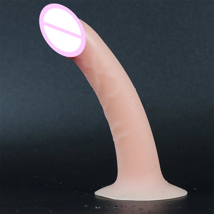 Cheap 4 Sizes Realistic  Silicone Dildo Women Erotic Anal Sex Toys Gay Soft Clitoris Vaginal Masturbators Penis Suction Cup Dick
