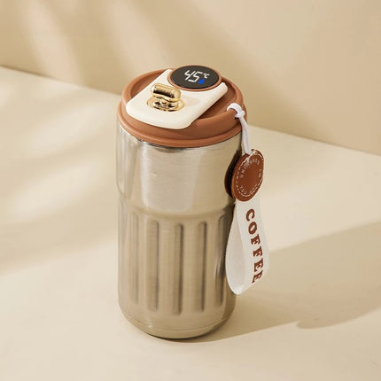 Smart Temp Display Stainless Steel Tumbler Mug Vacuum Insulated Coffee Cup Travel Thermos Cups Thermal Hot Water Bottle for Tea