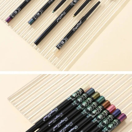 Chameleon Eyeliner Gel Pen Waterproof Shiny Chrome Eye Shadow Liner Pencil Glitter Pearl Green Gold Lying Silkworm Eyes Makeup