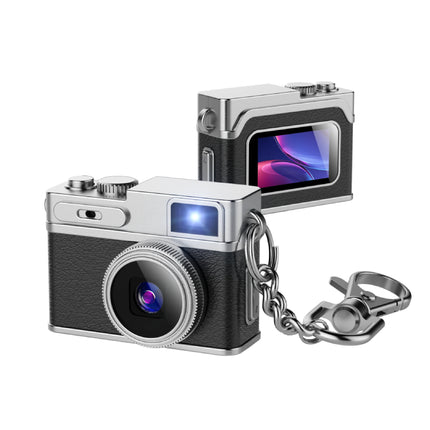1080P HD Retro Thumb Camera Wearable Portable Mini Keychain Camera for Outdoor Travel Photography VLOG